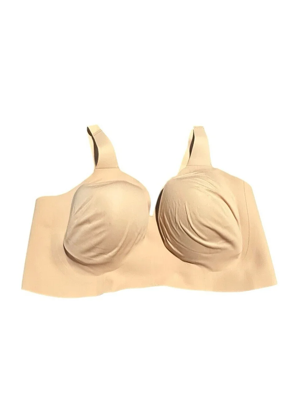 Evelyn Bobbie The Beyond Bra Size 2XL Seamless Wireless Adjustable Tan Comfort